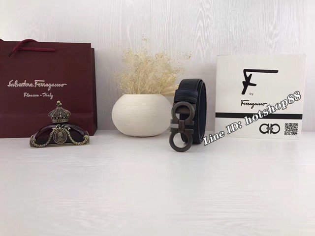 菲拉格慕專櫃款男士皮帶 Ferragamo雙面牛皮爆款腰帶  jjp2223